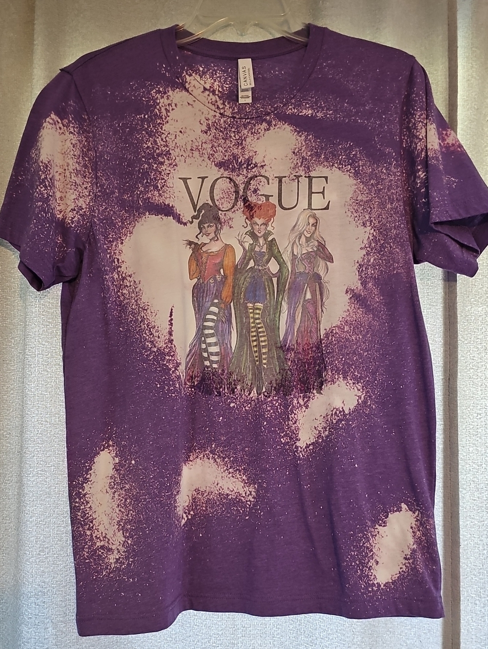 Bella Canvas Purple 'Vogue' Graphic Short-Sleeve Tee